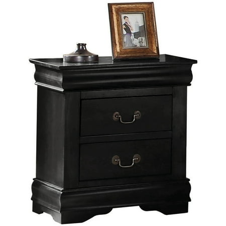 Acme Louis Philippe Nightstand, Black