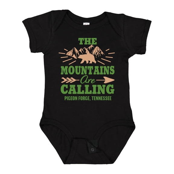 Inktastic Pigeon Forge Tennessee the Mountains Are Calling Boys or Girls Baby Bodysuit
