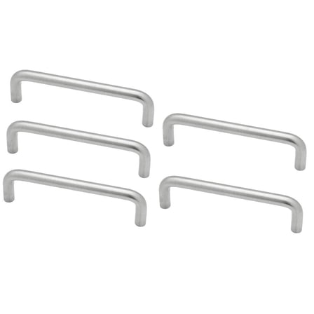 5 Pack Wire Pull 4 Cabinet Handles Satin Chrome P604DC-SC-C1