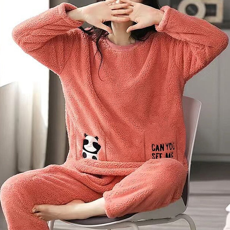 Winter pajama set womens hotsell