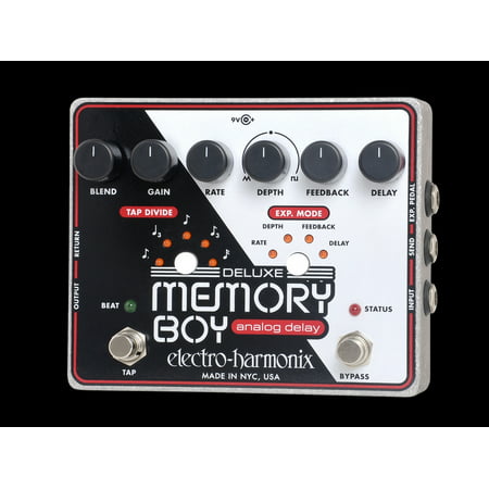 Electro Harmonix Deluxe Memory Boy Tap Tempo Analog Delay with Power Supply Part Number: