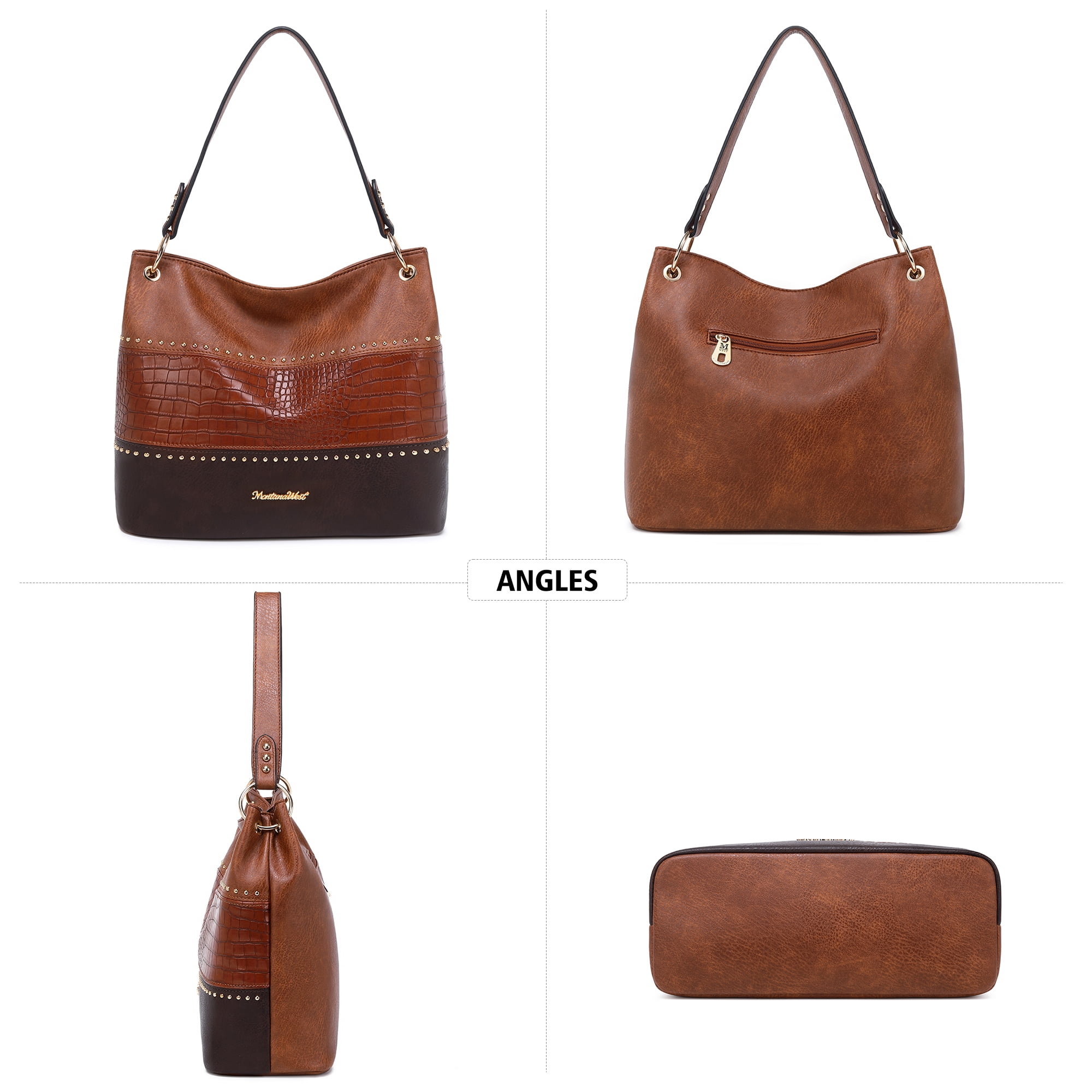Montana West Hobo Bag Purses and Handbags for Women Top Handle Handbags with Zipper