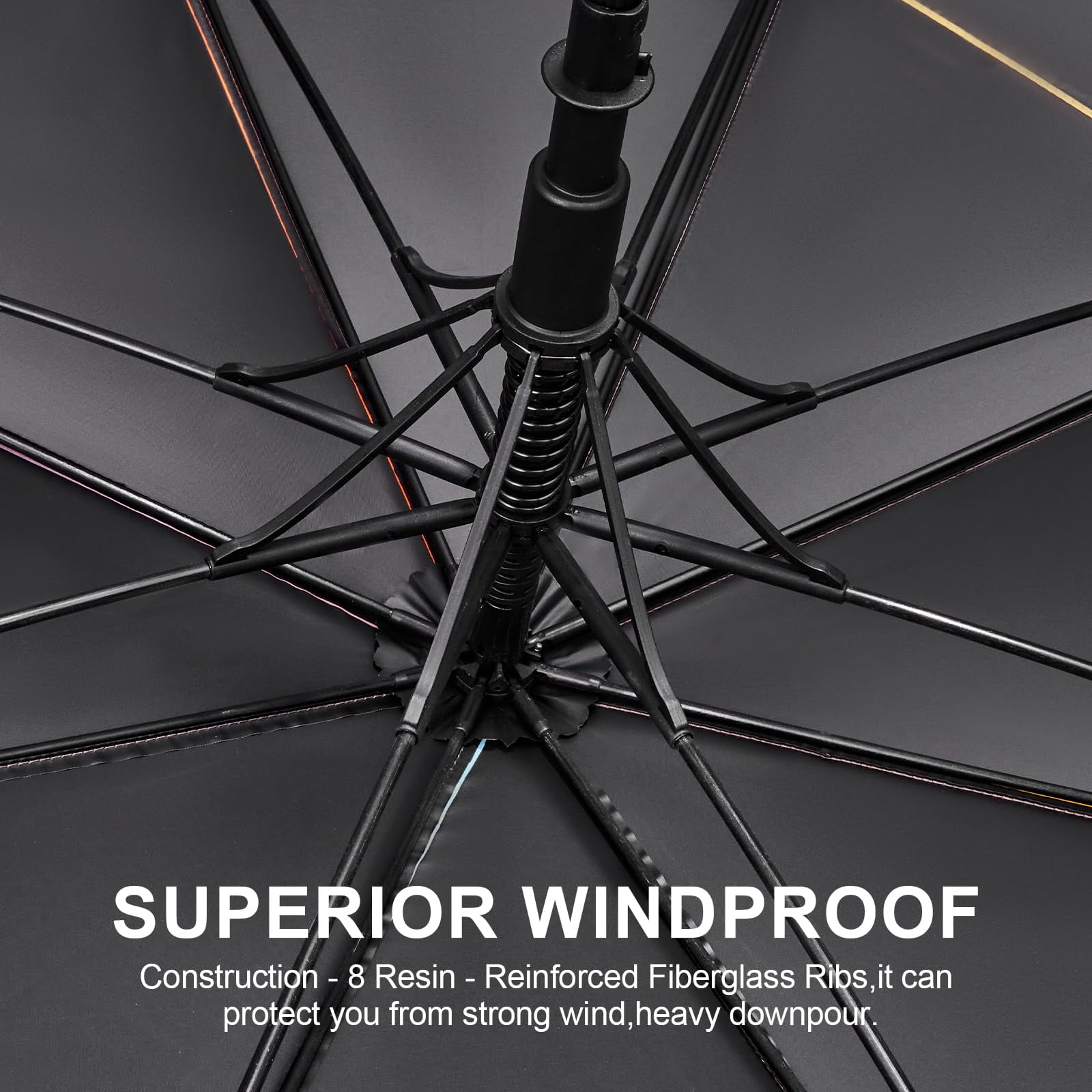 G4Free 47/54/62/68 Inch UV Protection Golf Umbrella Auto Open Vented Double Canopy Oversize Extra Large Windproof Sun Rain Umbrellas