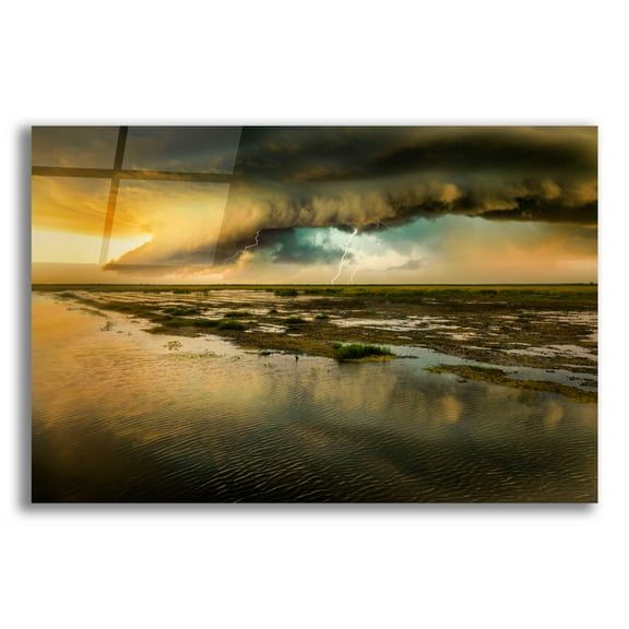 Epic Art 'Coastal Storm Rising' by Grace Fine Arts Photography, Acrylic Glass Wall Art, 16"x12"