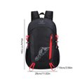 thumbnail image 3 of Ligero, portátil, plegable, impermeable, mochila, bolsa plegable para viajes (negro) Likrtyny Para Estrenar, 3 of 8