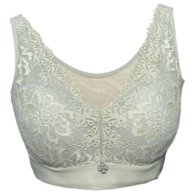 BIMEI Soutien-Gorge Post-Mastectomie avec Poches Sans Armature Confort Quotidien, Vert, 38b/c/d/e