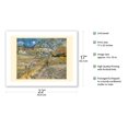 thumbnail image 2 of Landscape at Saint-Rémy France (Enclosed Field with Peasant) - From an Original Color Painting by Vincent van Gogh c.1889 - Bamboo Fine Art 290gsm Paper (Unframed) 17x22in, 2 of 4