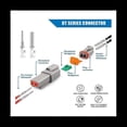 thumbnail image 4 of 12 Sets DT Series Connector Kit 2 3 4 6 8 12 Pin Connectors IP68, 4 of 5