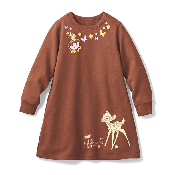 Vestidos de princesas de Disney para niñas, disfraz infantil de algodón de manga larga con estampado de dibujos animados de Elsa, sirena y Ariel de Frozen, 6-7T (Tag140) Gao Jinjia LED