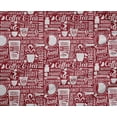 thumbnail image 5 of oneOone Polyester Spandex Maroon Fabric Nostalgia Coffee Dress Material Fabric Print Fabric By The Yard 56 Inch Wide-RU, 5 of 5