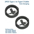 thumbnail image 1 of USB C To USB C Charging Cable 3/6/10ft 20W 2Packs, Type C To Type C Fast Charger Cord Compatible For IPhone 15/15 Pro/15 Pro Max/15 Plus,IPad Pro, Air, 1 of 4