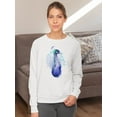 thumbnail image 2 of Peacock Jeweled Sweatshirt Women -Grace Popp Designs, Female 5X-Large, 2 of 4