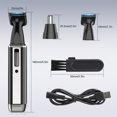 thumbnail image 7 of 2 in 1 Electric Shaver for Men Women, Rechargeable Razor Waterproof Painless Epilator Nose Hair Removal Remover Facial Body Bikini Eyebrow Beard Sideburn Mustache Trimmer Clipper Grooming Groom, 7 of 7