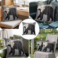 thumbnail image 6 of Brown Bear Form Throw Pillow Cover Impressionist Animal Silhouette Cotton Linen Cushion Cover Throw Pillow Case with Invisible Zipper for Couch Sofa Bed Chair Car 26x26 Inch, 6 of 9