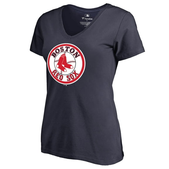 Women's Navy Boston Red Sox Cooperstown Collection Forbes T-Shirt