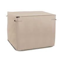Modern Leisure Chalet Square Outdoor Patio Air Conditioner Cover, 36"L x 36"W x 30"H, Beige
