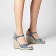 thumbnail image 4 of BURUDANI Women's Raffia-Wrapped Stylish Espadrilles Wedges, 4 of 8