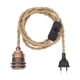 thumbnail image 2 of Cable De Lámpara De Estilo Vintage DIY Flexible Para Iluminación Colgante Industrial Cobre Claro Colco Cable de alimentación de la lámpara, 2 of 7