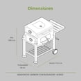thumbnail image 4 of Combo Asador de carbón con elavador y Maquina para hielos de 700 g, AVERA, ACB03MH03, 4 of 5