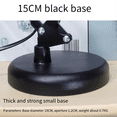 thumbnail image 4 of Table Lamp Universal Base Clip Table Lamp Round Base Plate Swing Arm Table Lamp Accessories Black, 4 of 6