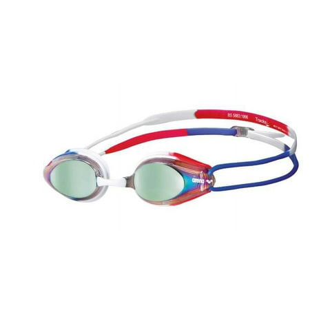 UPC: 3468336017807 | Arena Tracks Jr Youth Swim Goggles Gold/Blue/Red Mirror