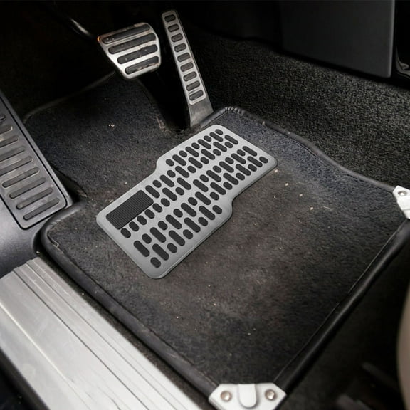 COMPUKAS Automotive Brake Pedal Pad 2Pcs Protective Wear-resistant Pedal Covers for Car Pedal 11.4x6.3x0.08in