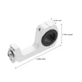 thumbnail image 2 of ADDHAT 2Ud Abrazaderas Para Protector De Manillar De Motocicleta Color Plata Con Ergonómico Y Alta Estabilidad, 2 of 7