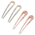 thumbnail image 1 of 4 piezas de horquillas francesas en forma de U, pinzas para el cabello en forma de U, horquillas en forma de U para peinados de mujeres y niñas, 1 of 7