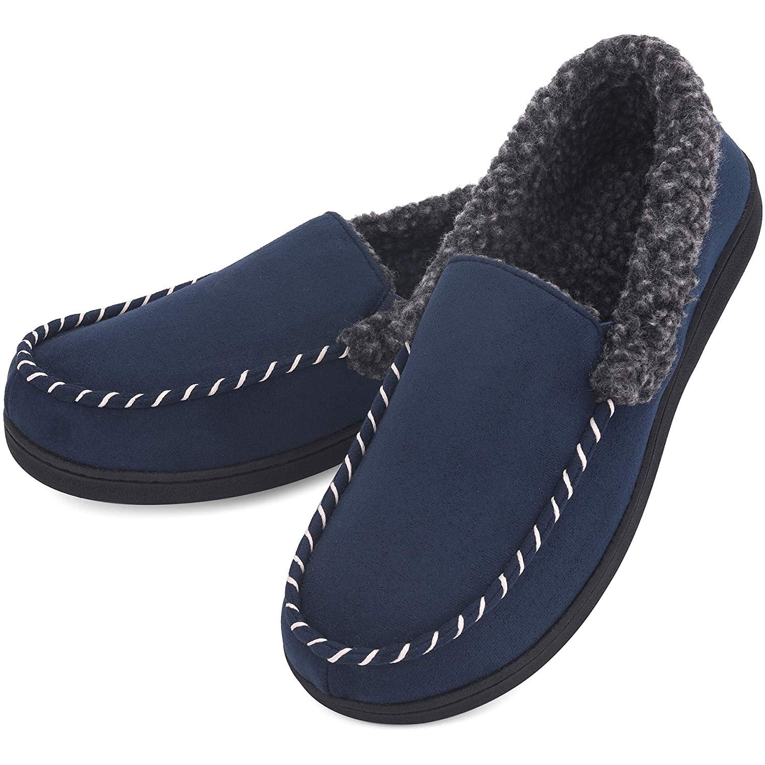 wide fit moccasin slippers