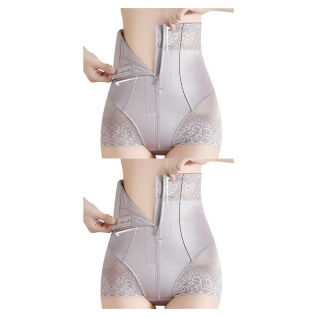 Wweixi Expérience de Contrôle du Ventre Confort et Contrôle Gris Violet TTG 2Set