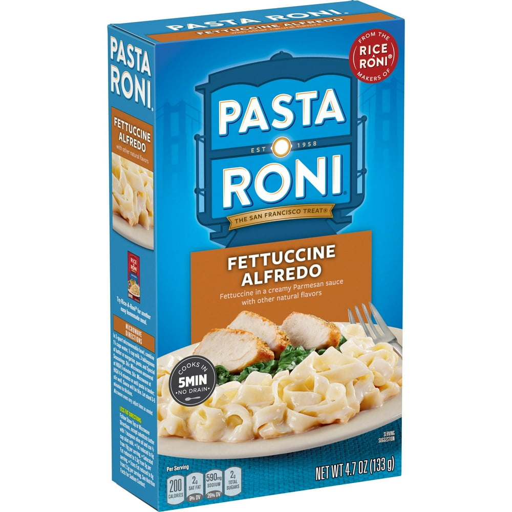Pasta Roni Fettuccine Alfredo, 4.7 oz Box