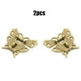 thumbnail image 5 of 50*43mm Butterfly Design Antique Gold colour Hasp Latch Jewelry Wooden Box Lock, 5 of 5