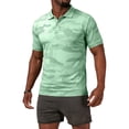thumbnail image 2 of AHMOMEI Camouflage Men Polo Shirts Lightweight Quick Dry Mens Dress Shirts Short Sleeve Sun Protection Collared Mens Golf Shirt, 2 of 5