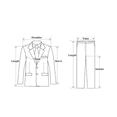 thumbnail image 6 of HBDesign Men's 2 Piece Linen Suit Slim Fit Summer Wedding Business Casual Blazer Pants Set, 6 of 7