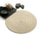thumbnail image 4 of Fiudx Manteles Individuales Redondos Beige, Aislantes Tejidos a Mano, Transpirables y Resistentes Al Calor, Elegantes Protectores de Vajilla, Decoración para Cocina, Comedor y Sala de Estar, Tamaño d, 4 of 4