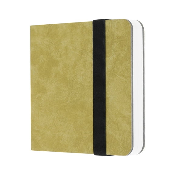 Uxcell Watercolor Journal, 24 Sheets 4x4" Handbook Sketchbooks Fine Lines Yellow