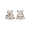thumbnail image 2 of Suealasg Western Kids Baby Girls Outfits Toddler Summer Casual Dress Fly Sleeve Horse/Chicken Print A-Line Dress, 2 of 8