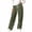Army Green, variant on Women's Pants Patched Knitted Stripes Sweatpants Loose Wide Leg Casual Pants Solid Fall Winter