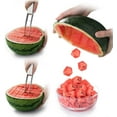thumbnail image 4 of Choxila Watermelon Cutter Slicer,Stainless Steel Watermelon Cube Cutter Quickly Safe Watermelon Knife,Fun Fruit Knives Salad Melon Cutter for Kitchen Gadget, 4 of 7
