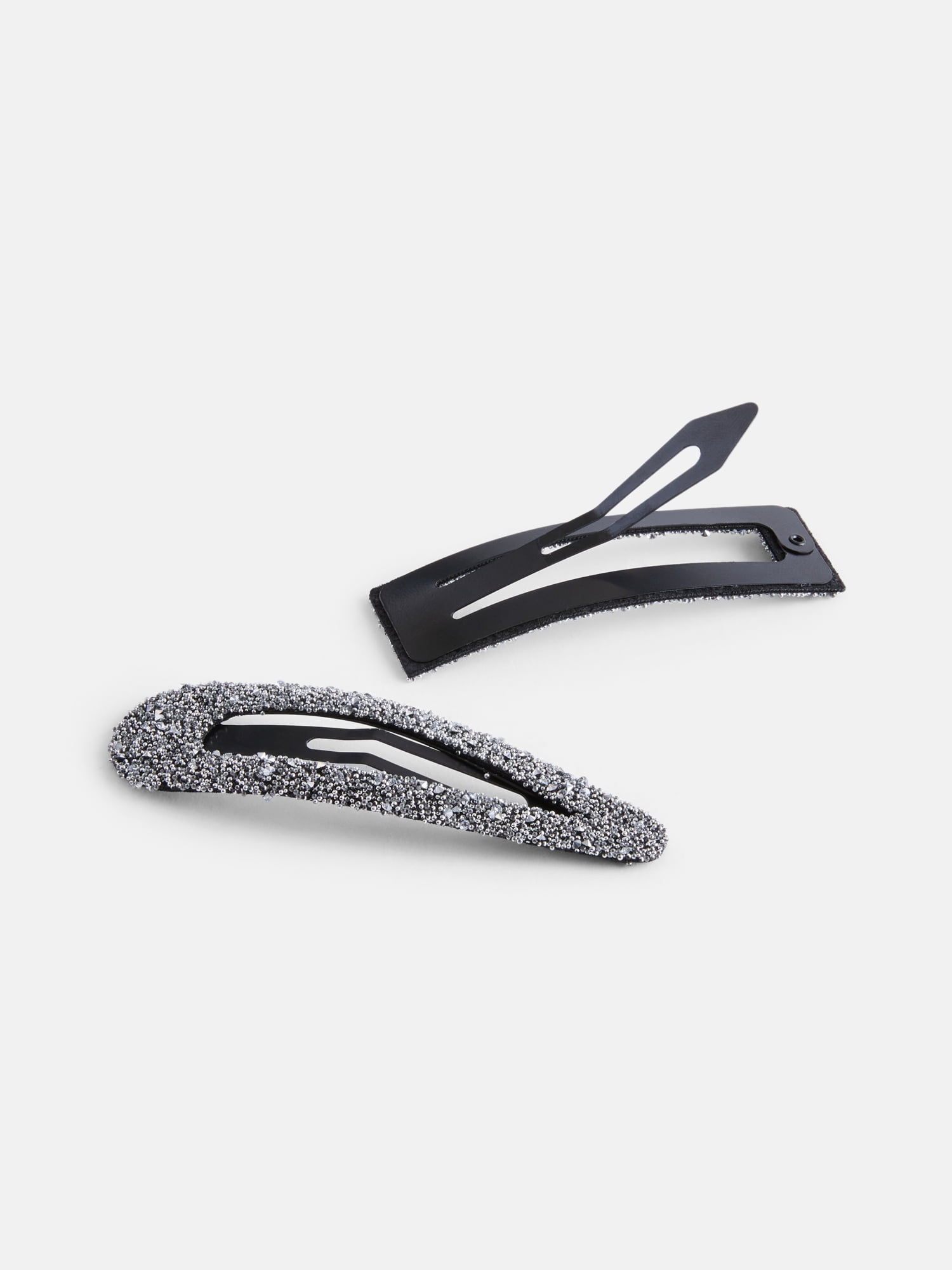 No Boundaries Chunky Glitter Hair Clip Set, 2-Piece, Women's