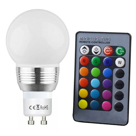 

RisingPro LED Light Blubs E27 E26 E14 B22 GU10 MR16 RGB Lighting Remote Control 16 Colors