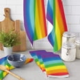 thumbnail image 2 of Stripes Microfiber Towel Absorbent Kitchen Cleaning Cloth Dish Towel Household Cleaning Towel, 2 of 7