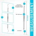 thumbnail image 2 of Utopia Care Dental Tools Professional Plaque Remover Teeth Cleaning Tool, Dental Pick Stainless Steel, 6.5 Inch Double Sided Tartar Scraper Hard Plaque Remover Metal Tooth Picks Dentist, Oral Care, 2 of 6