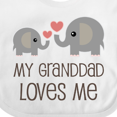 thumbnail image 4 of Inktastic Granddad Loves Me Grandchild Boys or Girls Baby Bib, 4 of 4