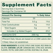 Spring Valley CoQ10 Dietary Supplement Gummies for Heart Health, 200 mg, 100 Count