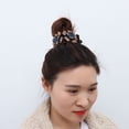 thumbnail image 4 of 2PCS Girls Bird Nest Hair Accessories Women's Fashion Meatball Headwear Bun Hair Claws Rhinestone Flower Hairpin Ponytail Clips 3, 4 of 8