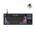 thumbnail image 2 of Keychron V3 Wired Custom Mechanical Keyboard Knob Version, TKL QMK/VIA Programmable with Hot-swappable Keychron K Pro Brown Switch Compatible with Mac Windows Linux Carbon Black (Non-Transparent), 2 of 4