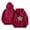 Red, variant on Wancir Womens Cheetah Leopard Star Hoodie Graphic Print Fleece Y2k Oversized Hooded Sweatshirt