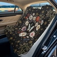 thumbnail image 2 of Xoenoiee Butterfly Daisy Moon Flower Print Back Seat Cover for Car Trucks Van SUV, Waterproof Rear Bench Towel Seat Covers for Dogs Kids, Anti-Slip Automotive Backseat Protector, 2 of 7
