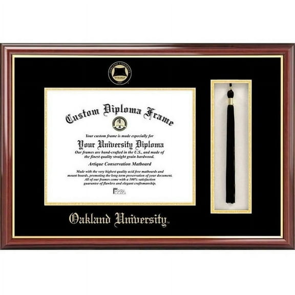 Oakland University 8.5" x 11" Tassel Box and Diploma Frame